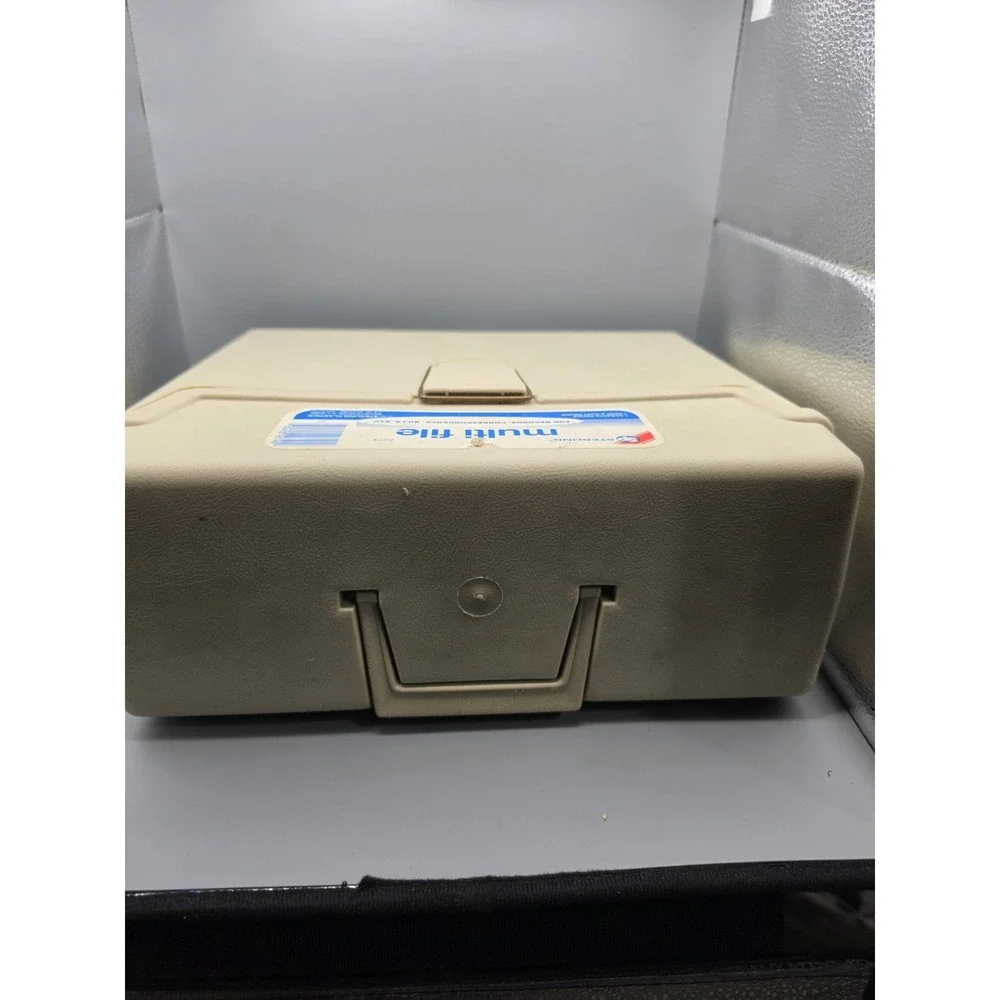 Vintage Sterling Plastics Multi File #274 Portable File Box Case Beige USA
